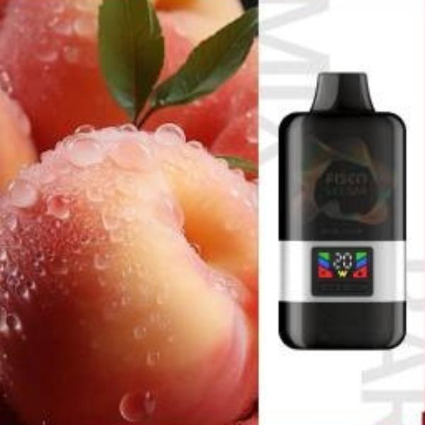 fisco mix bar 16k puffs disposable vape vapeandpuff peach