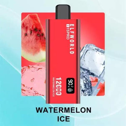 elfworld i15pro 12000 puffs disposable vape vapeandpuff watermelon ice